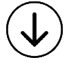 Icono de una flecha apuntando hacia abajo dentro de un círculo, para indicar descarga o más contenido.
